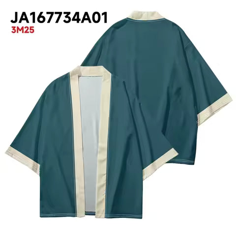 Kimono Haori Ample Unisexe - Style Japonais Décontracté