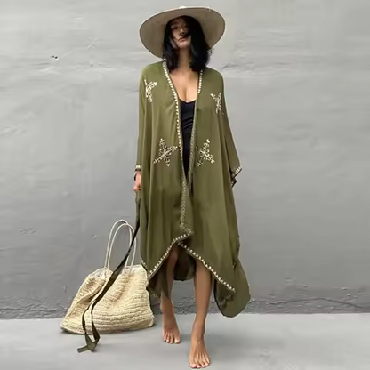 Kimono Long Bohème à Franges
